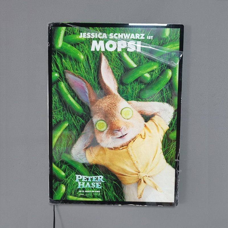 A1 A2 A3 A4 Frameless LED Light Box For Restaurant Cinema Marketing Hanging Display Frame Advertising Light Box Led Menu Board