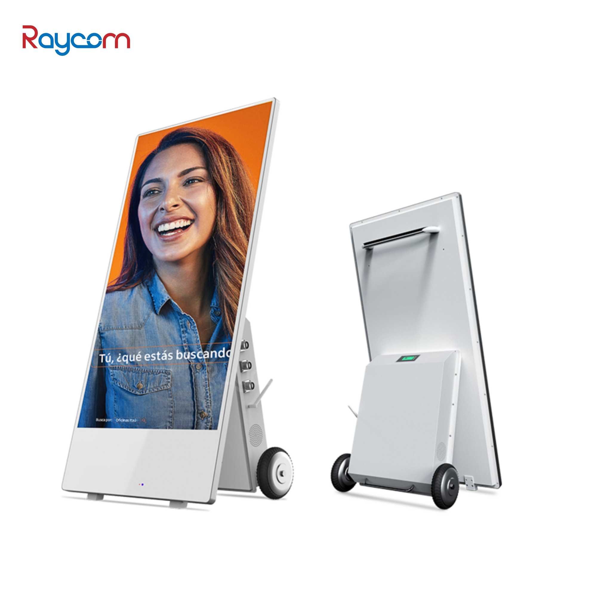 Raycom 43 Inch LCD Advertising Poster Display Screen Waterproof IP65 Foldable Outdoor Digital Signage SDK OEM Product Media Use