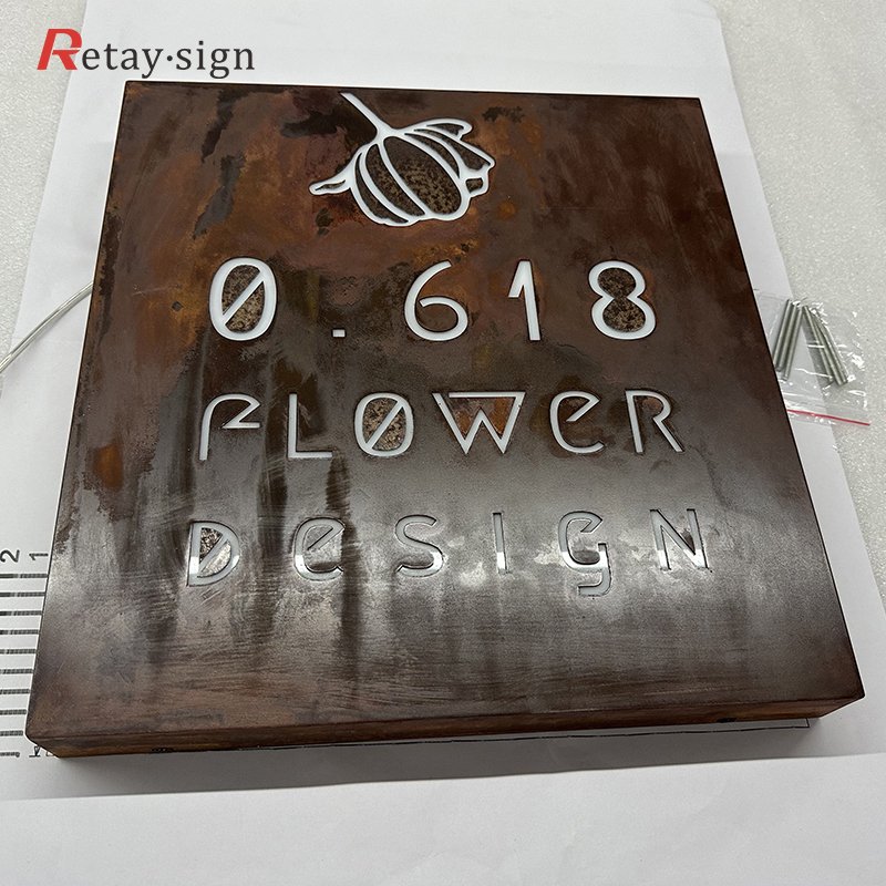 Outdoor construction home school club office wall advertising 3d light boxes sign boards