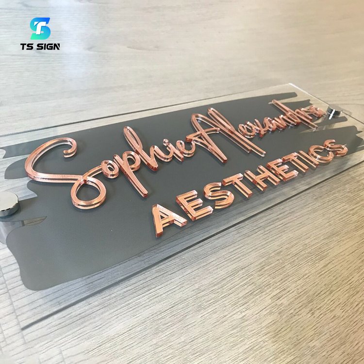 High Quality Acrylic Signage With 3D Channel Letter Customized Business Logo Wall Sign