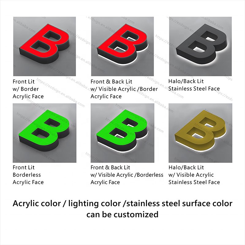 sign board designs for shop business sign illuminated signage board 3d glow outdoor advertising boards