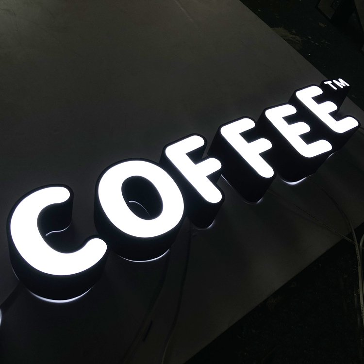 Decorative Outdoor Waterproof brightness frontlit Letters 3D Logo led sign LED Signage Frontlit Business sign