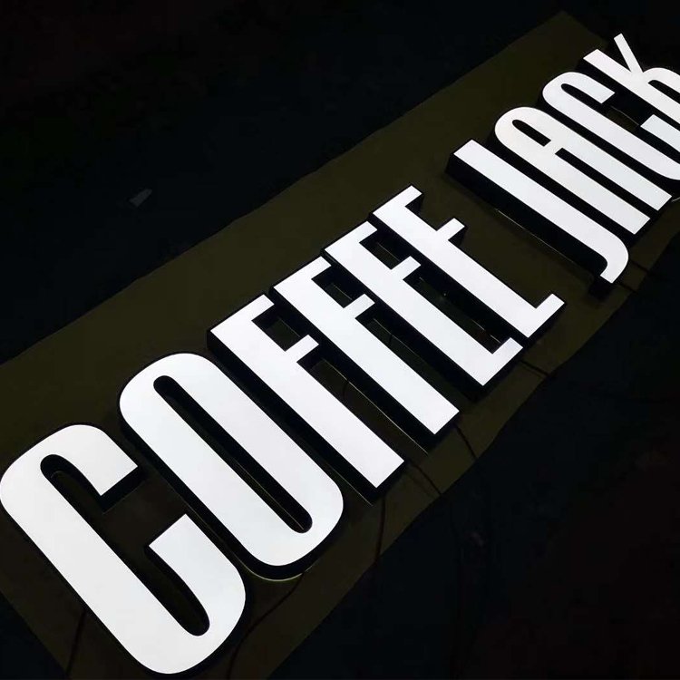 Decorative Outdoor Waterproof brightness frontlit Letters 3D Logo led sign LED Signage Frontlit Business sign