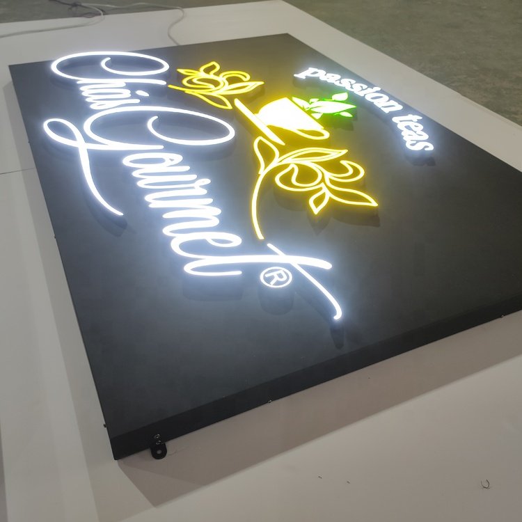 High quality stainless steel acrylic led letter lightbox led signboards custom advertising light boxes led sign for business
