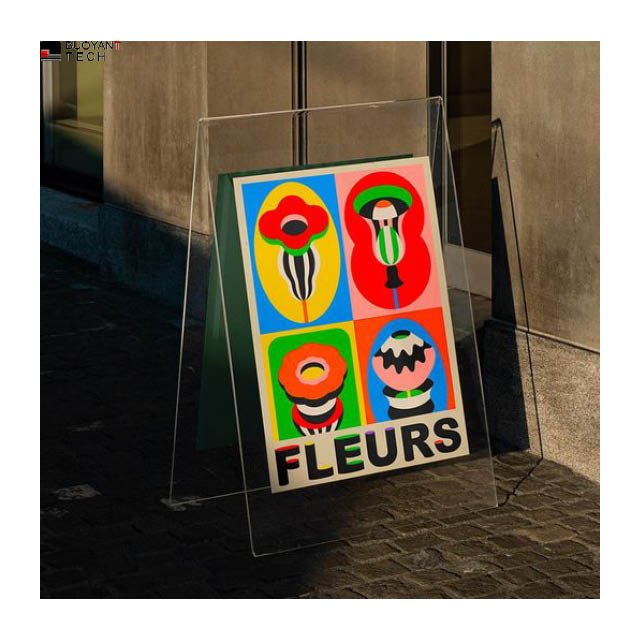 Poster Frame Advertising Signage A Frame Sign Board Pavement sidewalk sign
