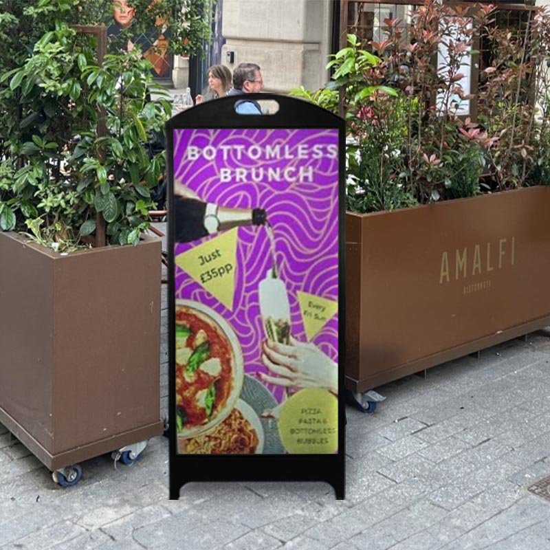 Cosun outdoor portable mobile digital signage digital signage on wheel high brightness digital signage