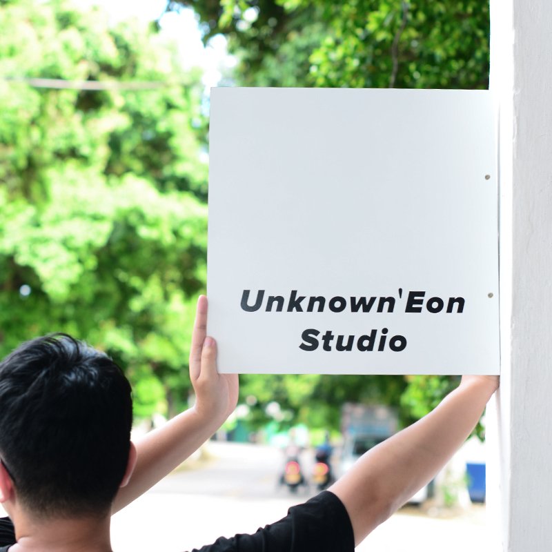 Commercial logo, stainless steel double-sided logo, outdoor door sign, advertising board