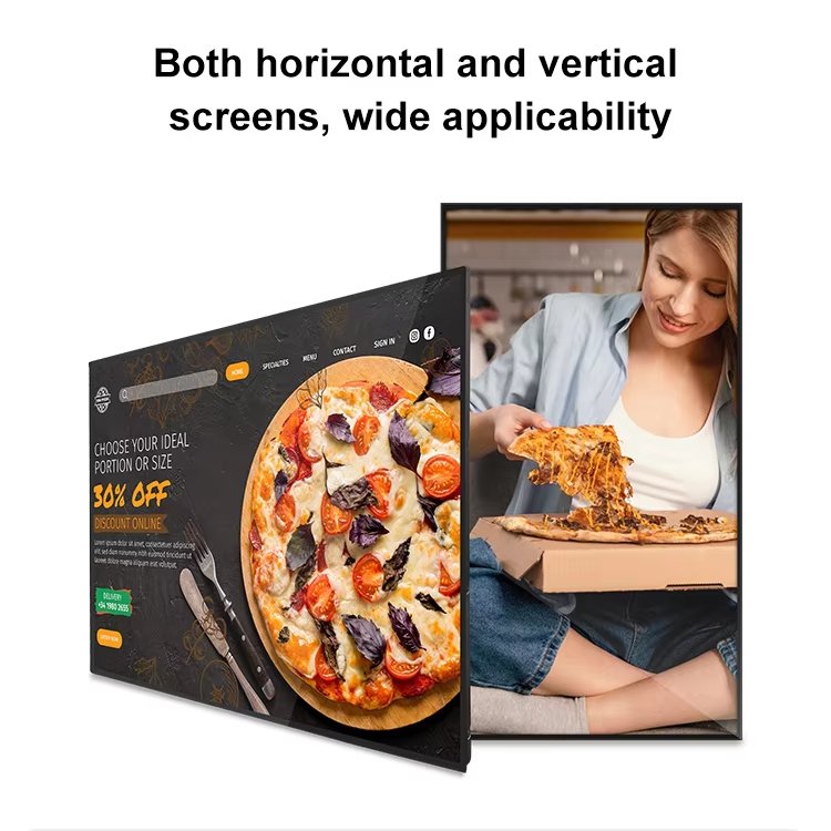 32inch LCD commercial Digital Advertising Display Wall Mounted Digital Signage hanging Menu Board For restaurant