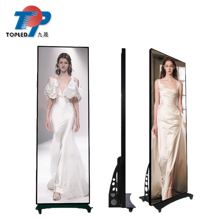 LED Indoor P2.5 Portable Smart Advertising Player led screen Poster Display for Shopping mall