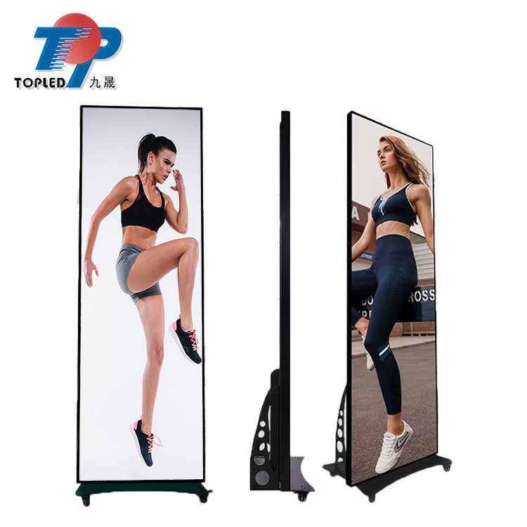 LED Indoor P2.5 Portable Smart Advertising Player led screen Poster Display for Shopping mall