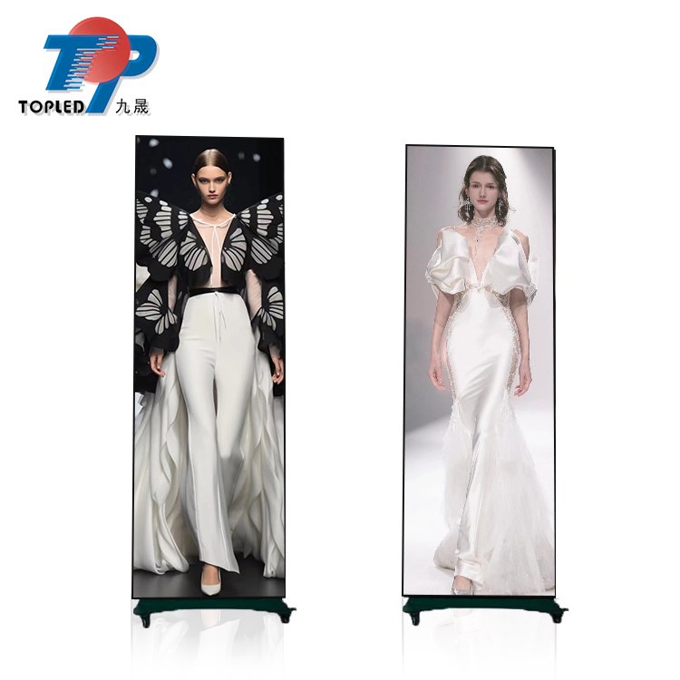 LED Indoor P2.5 Portable Smart Advertising Player led screen Poster Display for Shopping mall