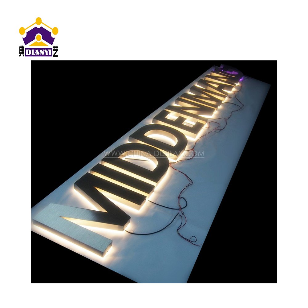 Newest Company Logo Custom Led Channel Signs Advertising 3D Letter Acrylic Sign Board Shop Name Board