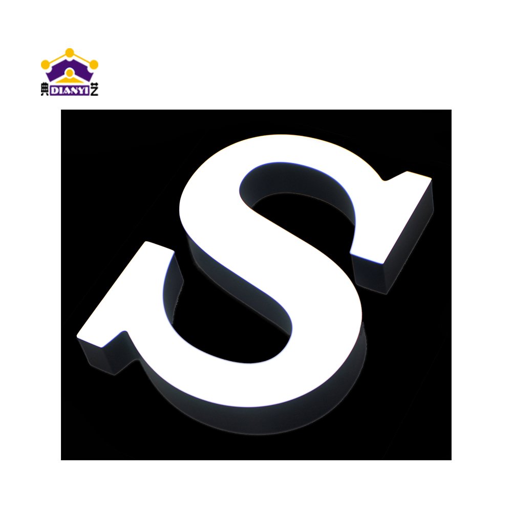 Newest Company Logo Custom Led Channel Signs Advertising 3D Letter Acrylic Sign Board Shop Name Board
