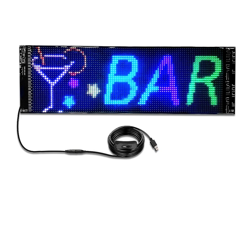 APP control Led Flexible Display Signage RGB Programmable USB Pixel Soft Animated Advertising Screen LED Matrix Pixel Panel