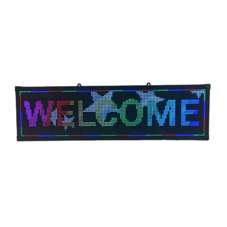 Factory direct sales from china 70*20cm p5 full color led lights sign board display