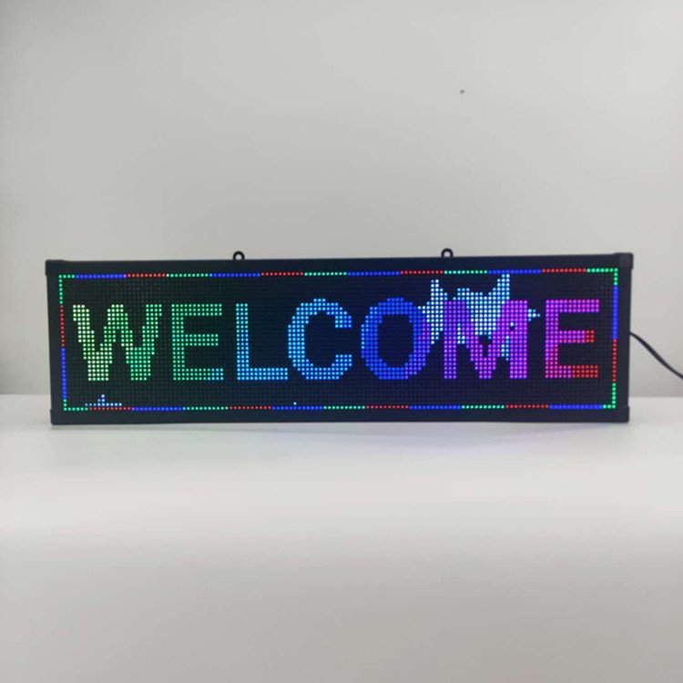 Factory direct sales from china 70*20cm p5 full color led lights sign board display