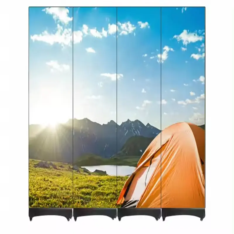 P1.86 Indoor full color Floor Standing Advertising Mirror Poster Led Screen Led Display Poster Screen