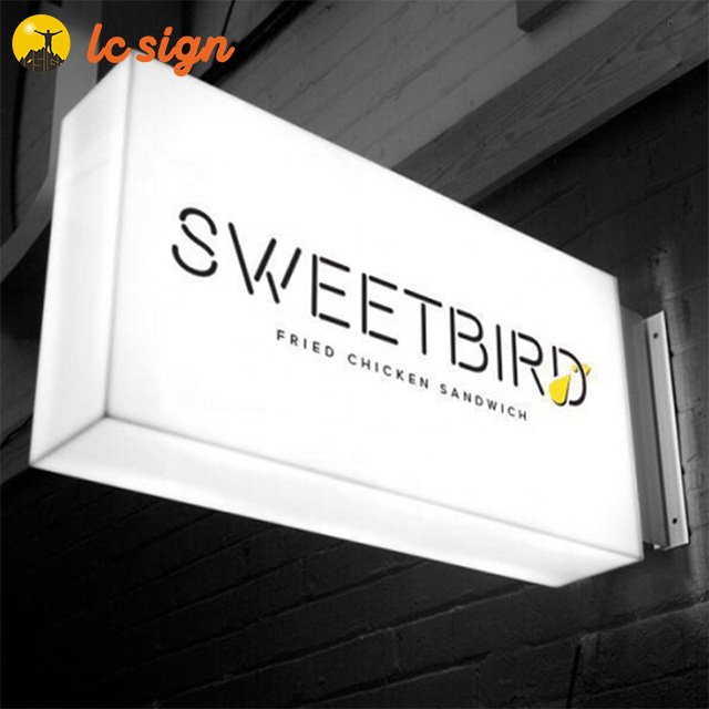 Outdoor Board Rectangle Custom Business Light Box Sign Led Outdoor Led Advertising Light Box Acrylic Lightbox
