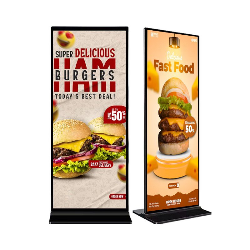 CSJ New Advertising Machine 75 86 Inch 4k Full-Screen Vertical Advertising Touch Display Digital Advertising Board For Indoor