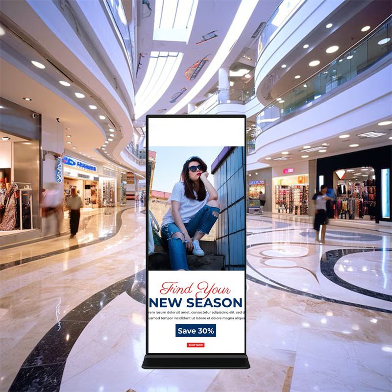 CSJ New Advertising Machine 75 86 Inch 4k Full-Screen Vertical Advertising Touch Display Digital Advertising Board For Indoor