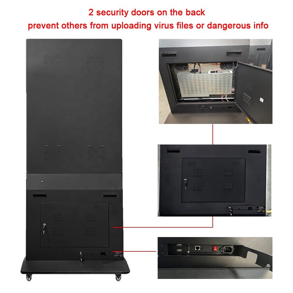 Indoor 55 Inch Touch Digital Signage Kiosk LCD Display Advertising Display Digital Menu Board Advertising Screens