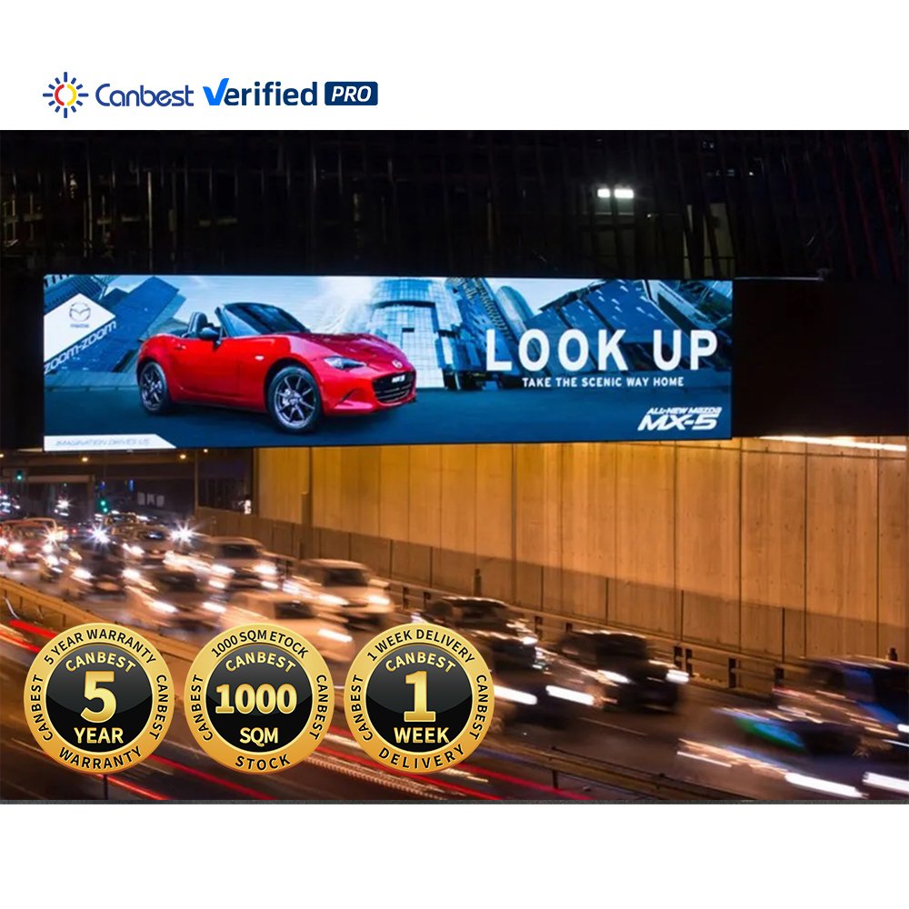 Outdoor 4X8 National Star P6 P10 Led Video Sign Board Screen Painel Ip65 Led Video Wall Videowall Cabinet 4M X 3M Led Billboard