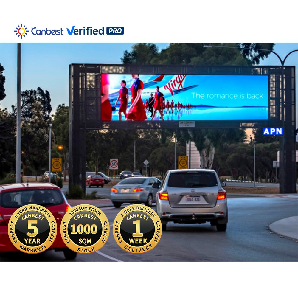 Outdoor 4X8 National Star P6 P10 Led Video Sign Board Screen Painel Ip65 Led Video Wall Videowall Cabinet 4M X 3M Led Billboard