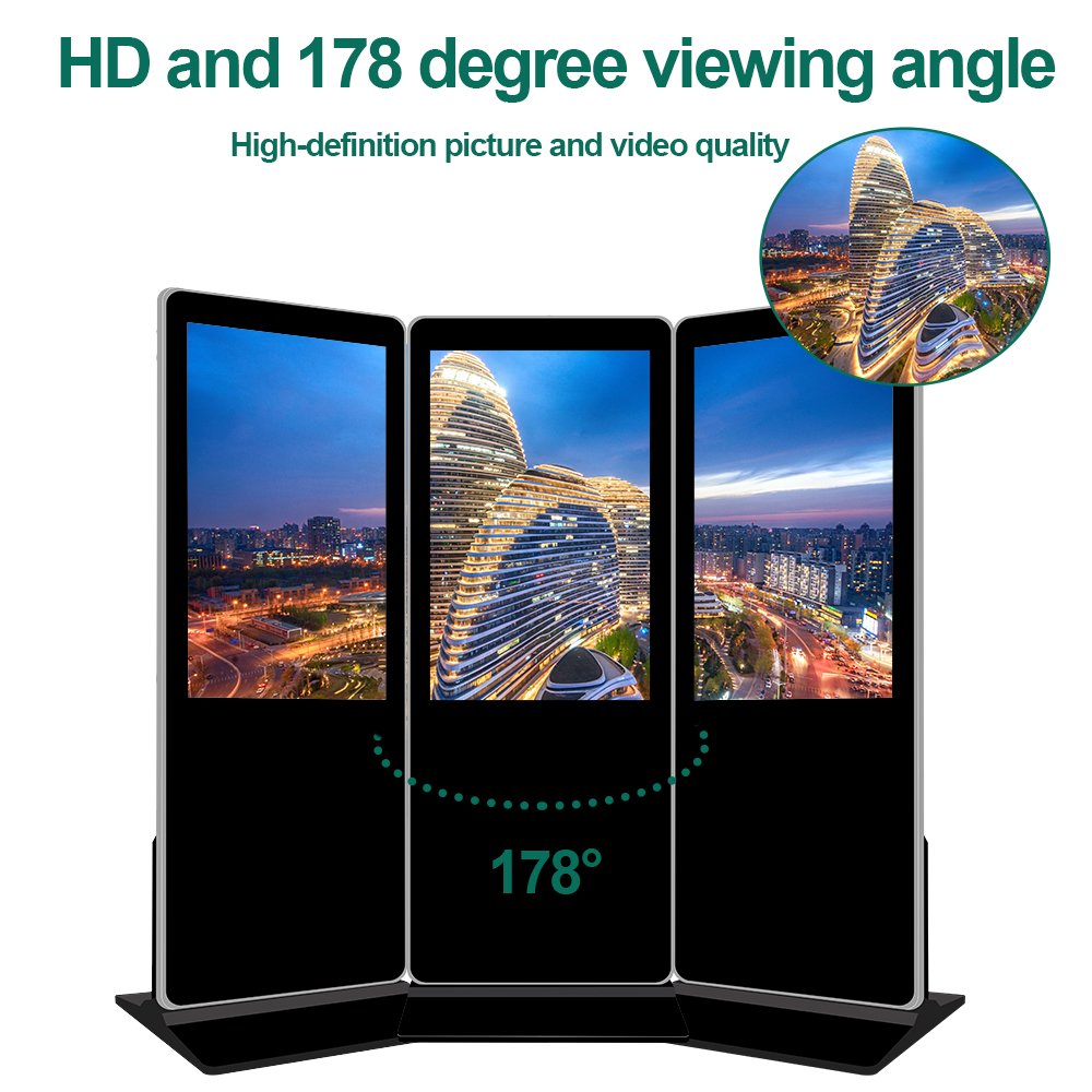 43-86 Inch Floor Stand Sinage Display Wifi Touch Screen Kiosk Digital Signage Lcd Advertising Player Indoor Digital Totem