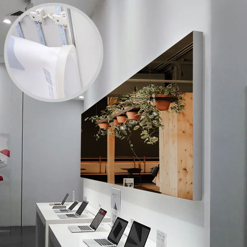 Pictures Aluminum Light Box Lcd Digital Menu Board Lightbox Cinema Advertising Transparent Plastic Frame