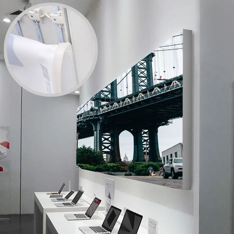 Pictures Aluminum Light Box Lcd Digital Menu Board Lightbox Cinema Advertising Transparent Plastic Frame