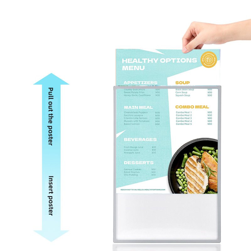 Customized super slim led lighting advertising display Light Box led poster frame A1 A2 A3 A4 Slim menu