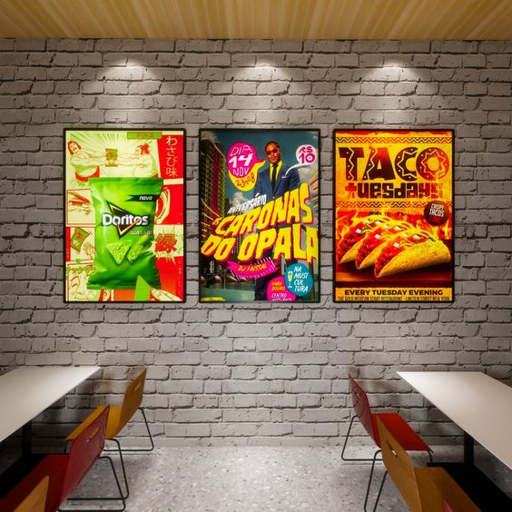 Fast food led menu display board advertising led light box advertising light boxes for restaurant light box