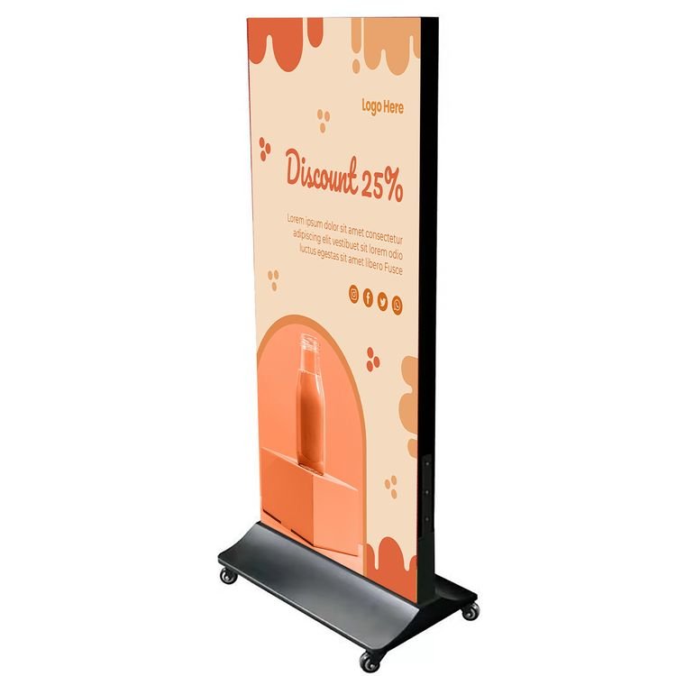 good reputation led moving signboard shopping malls promotional posters LED Marketing display stand luminous billboard