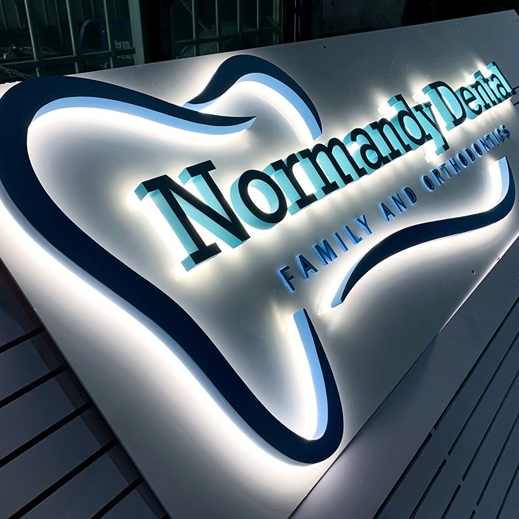 outdoor 3d led Logo Sign LED Backlit Letters Custom LED Signage 3D Sign Backlit Channel Letter Signage LED Sign for business