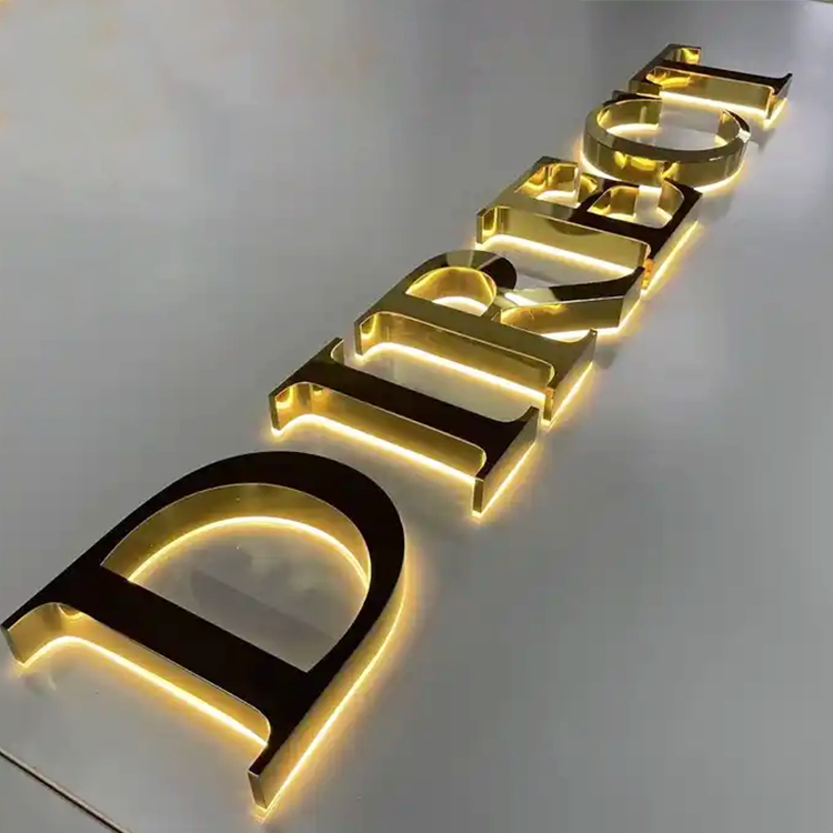 outdoor 3d led Logo Sign LED Backlit Letters Custom LED Signage 3D Sign Backlit Channel Letter Signage LED Sign for business