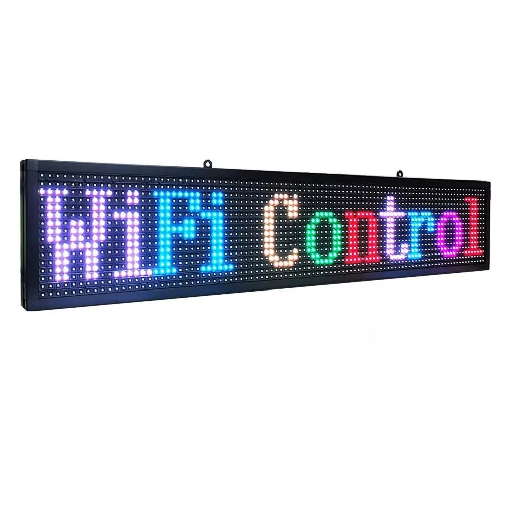 outdoor capacitive p5p10 wifi led moving programmable scrolling message sign board
