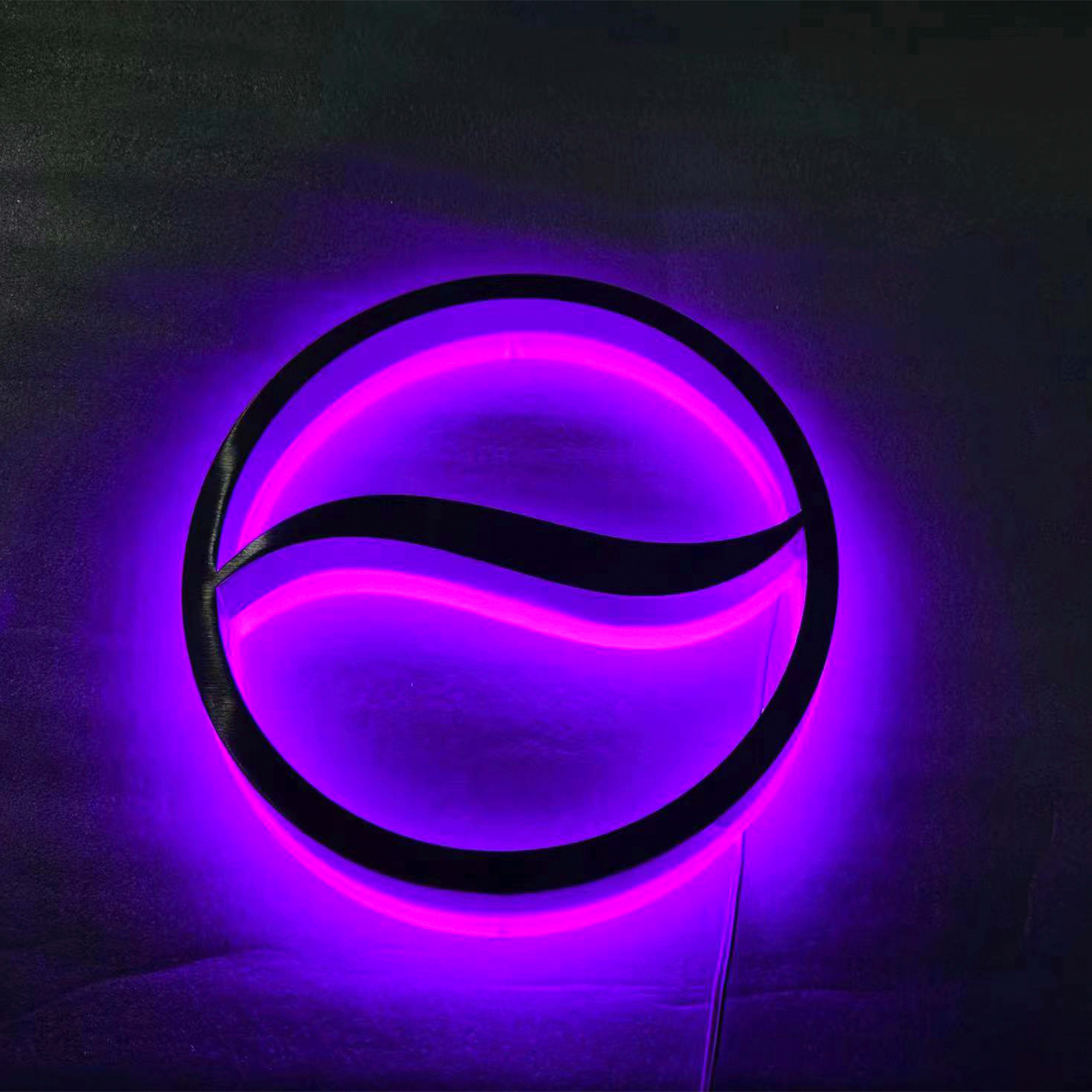 stainless steel led letter light sign custom led backlit letter logo sign back lighting up letters custom led sign for business