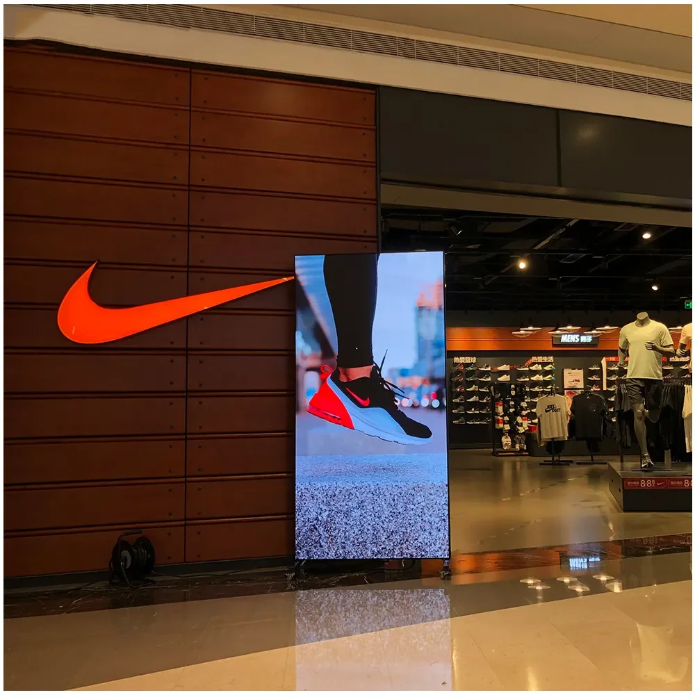 P1.8 P2 P2.5 P3 Digital Signage Advertising Screen Floor Standing Indoor LED Advertising Panel Board LED Poster Display