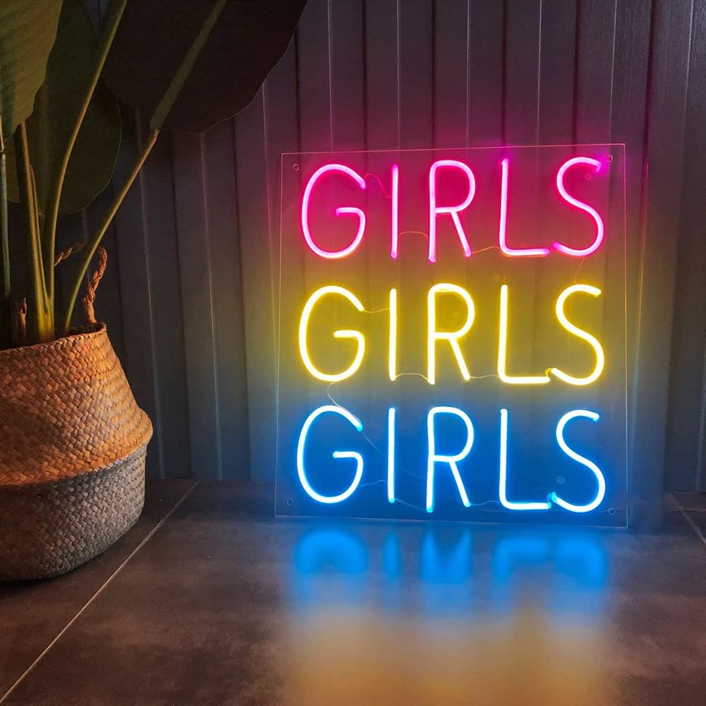 Wholesale Acrylic Board Lights Up Happy Birthday LED Custom Neon Sign for Party Wall Decor