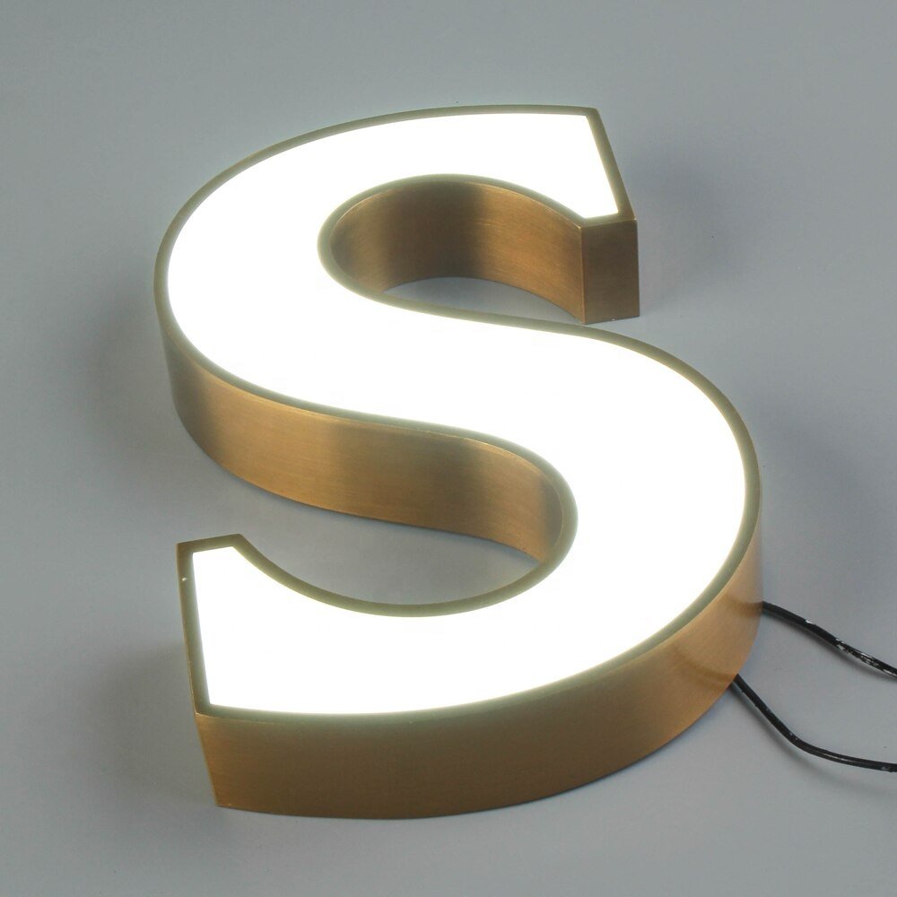 Newest Company Logo Custom led signs outdoor advertising 3D Letter Sign Board Shop Name Board