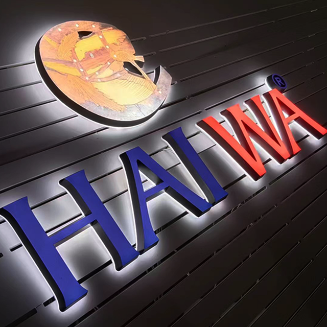 Acrylic led letter logo sign channel lighting up letter sign led face backlit letters signboards 3d custom led sign for business