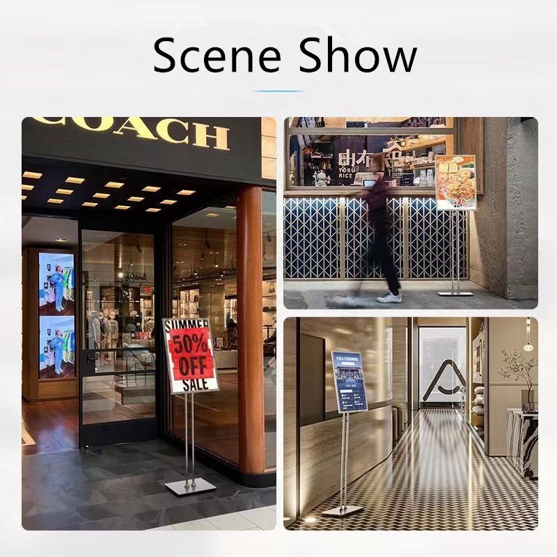 China Manufacturer Advertising Board Led Backlit Light Box Photo Frame Advertising Sign Holder