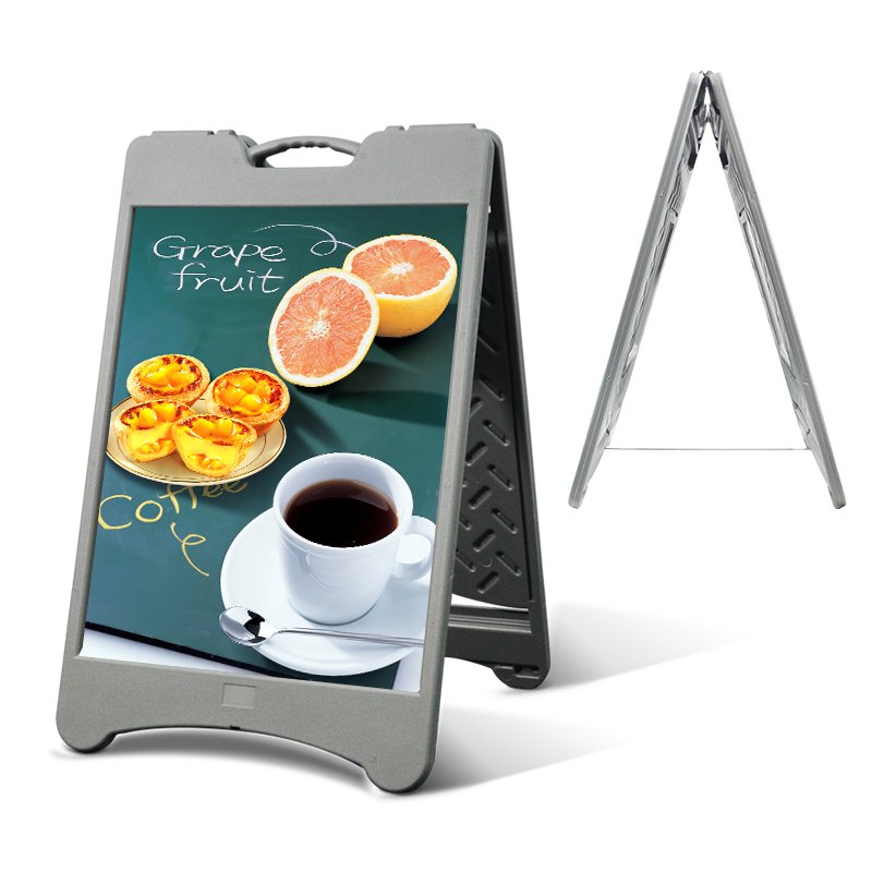 A2/60x90cm Folding A-Frame Advertising Board Portable Sidewalk Sign Pavement Sign