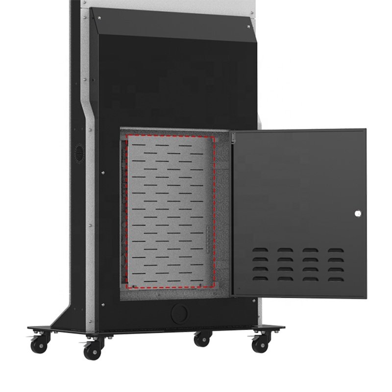 Floor standing vertical ultra-thin 43'' non touch kiosk board totem 4K full HD lcd display advertising display