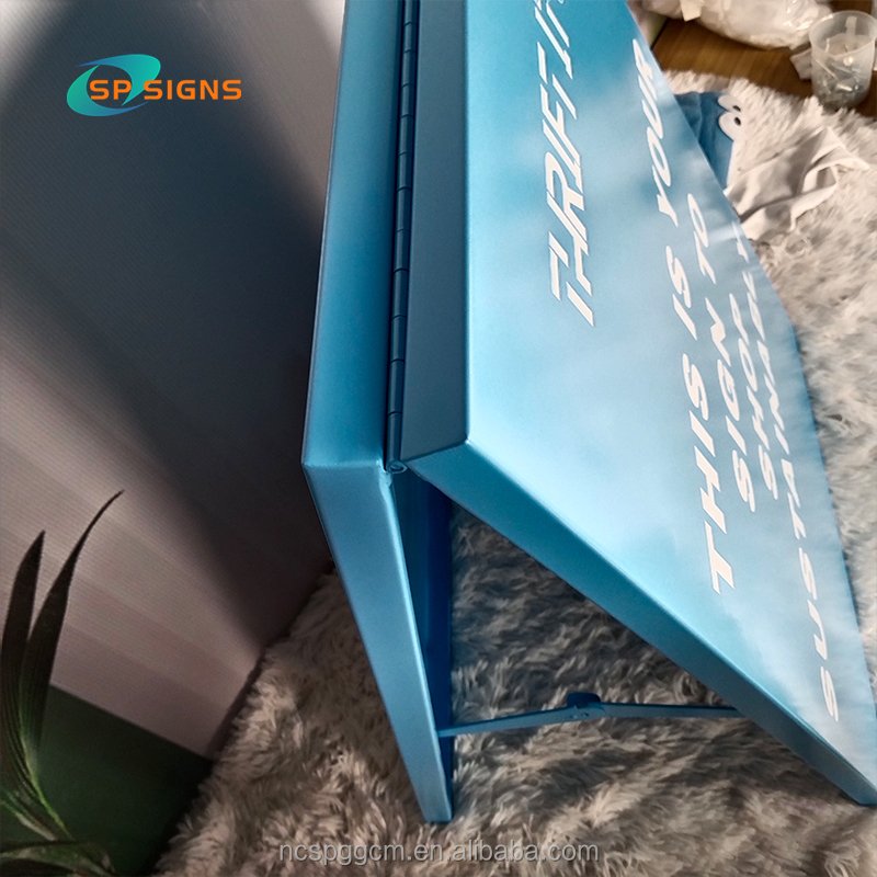 SP Custom 50x70cm 60x90cm Double sided aluminum frame metal pavement sign A-board display sign floor standing for advertising