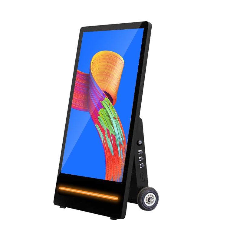 32 43 inch outdoor waterproof 1500 nits poster display touch screen portable battery digital display
