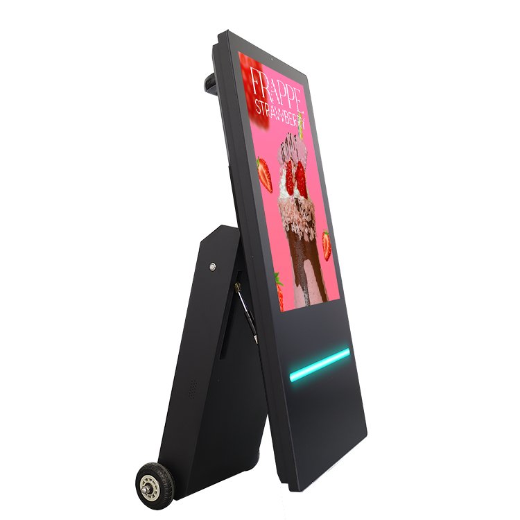 32 43 inch outdoor waterproof 1500 nits poster display touch screen portable battery digital display