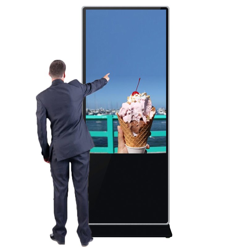 Floor Standing Vertical Interactive Digital Signage Totem LCD TV Touch Screens Kiosk Advertising Display For advertising