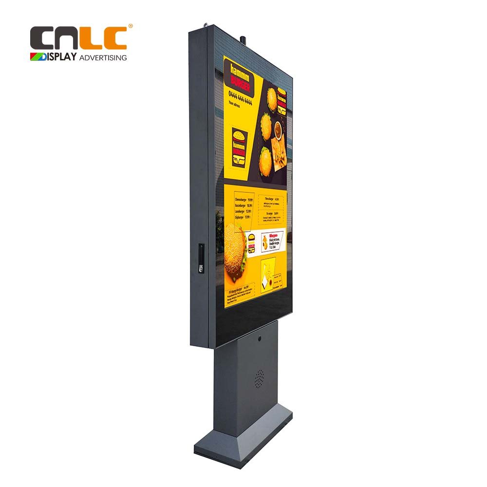 Drive Thru Restaurants Menu Board Digital Signage Outdoor Standing Waterproof Kiosk Touch Order Screen Lcd Display Advertising