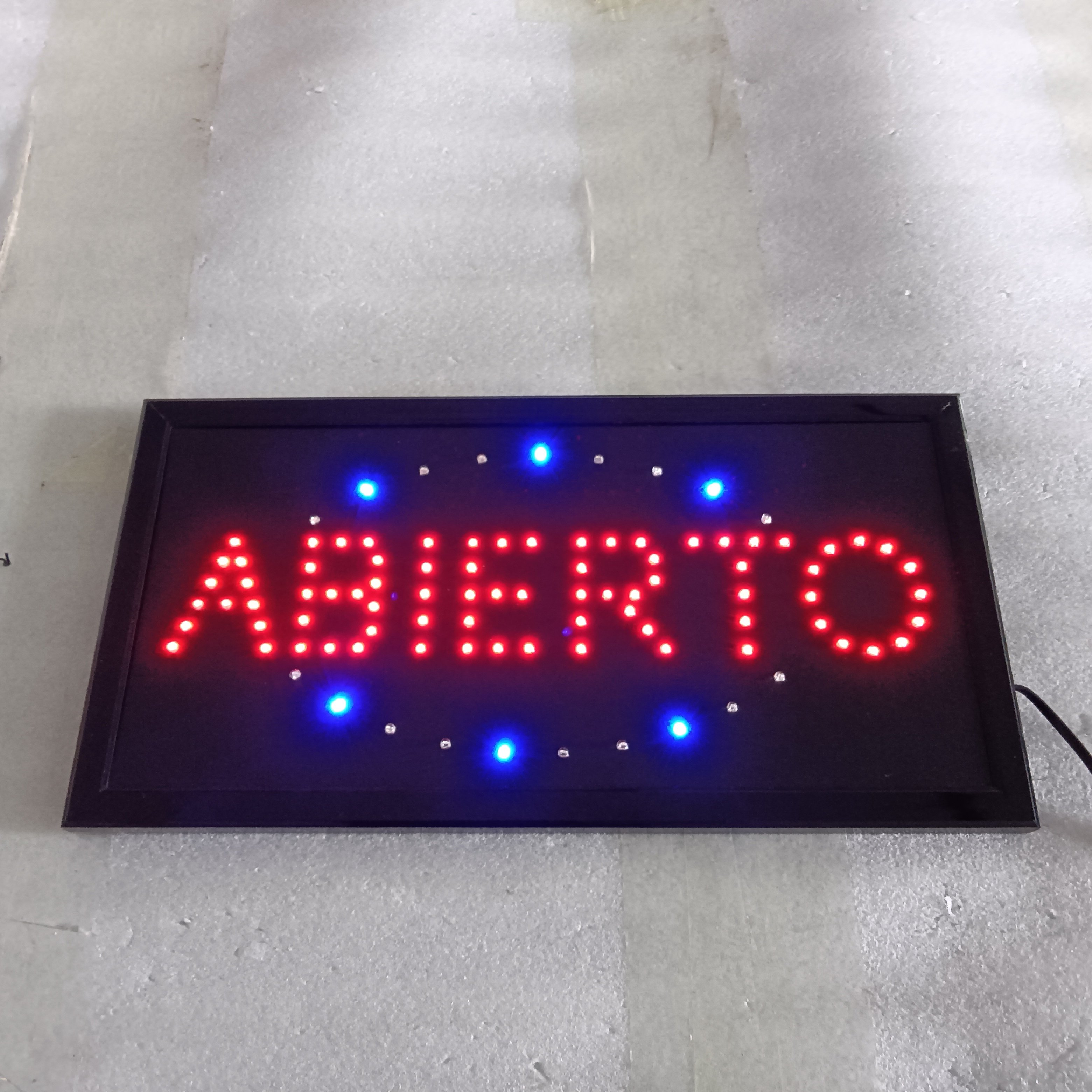 19x10 inch LED Business Arabic Open Sign Advertisement Board Electric Display Sign